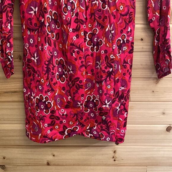 Maeve By Anthropologie Size Medium Wrap Front Tulip Hem Long Sleeve Dress - Picture 6 of 16